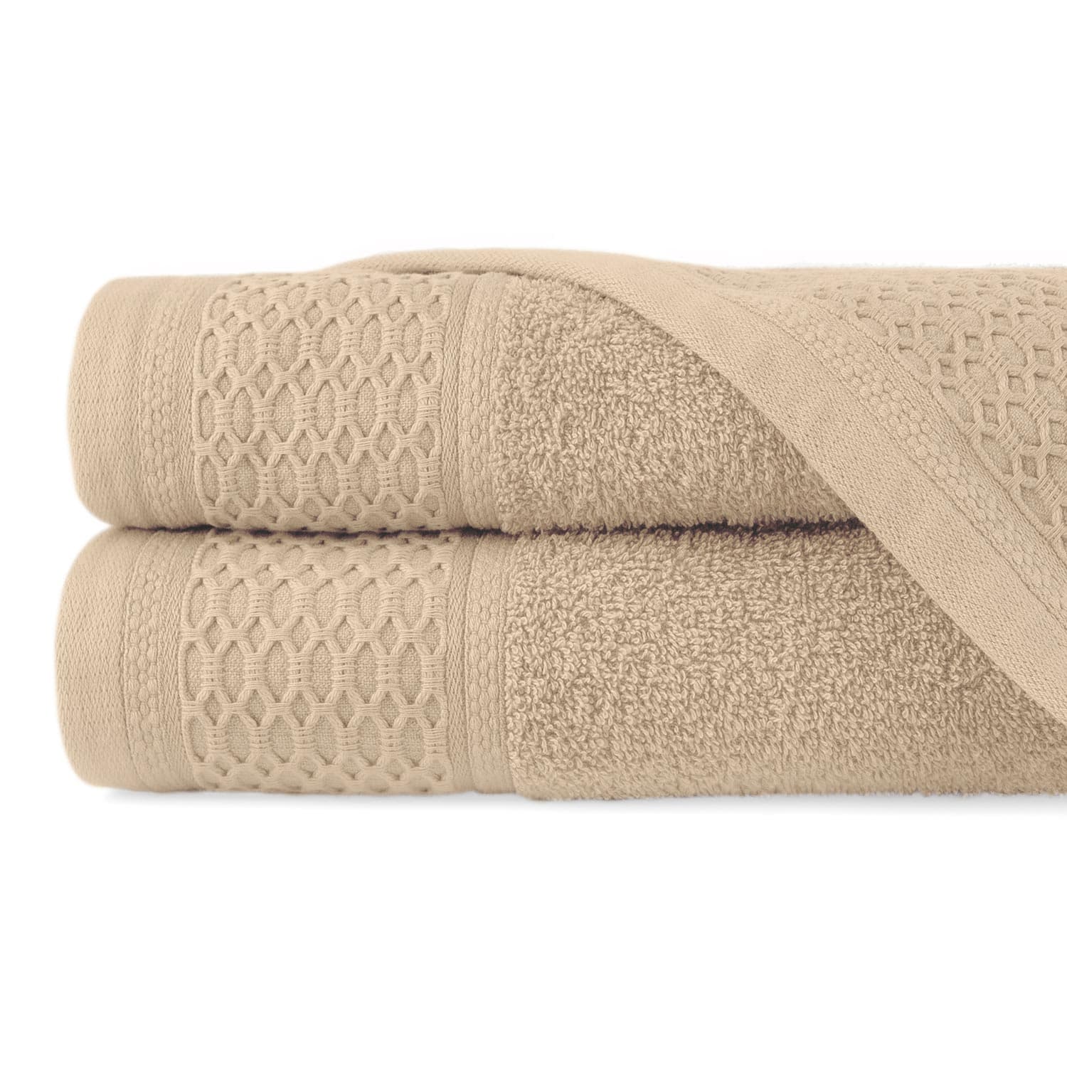Ręcznik D Bawełna 100% Solano Cappuccino + Czarny (P) 2x50x90+2x70x140 kpl. 