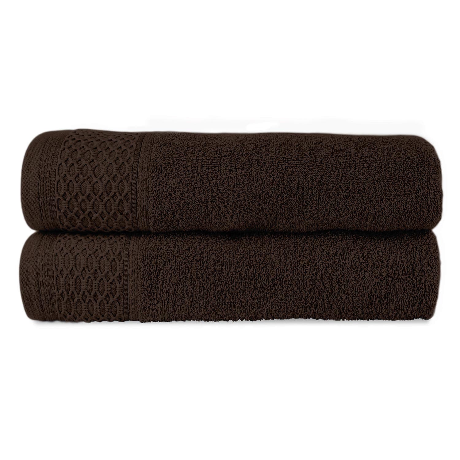 Ręcznik D Bawełna 100% Solano Ecru + Ciemny Brąz (P) 2x50x90+2x70x140 kpl. 
