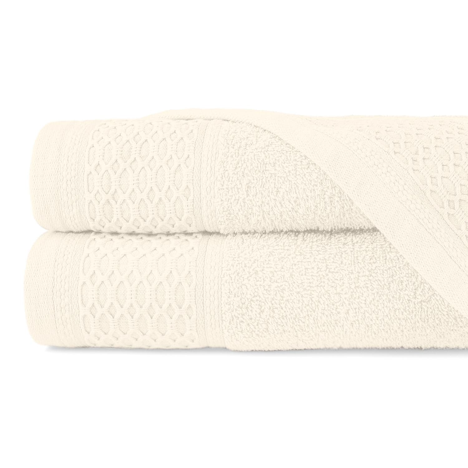 Ręcznik D Bawełna 100% Solano Ecru + Granat (P) 2x30x50+2x50x90+2x70x140 kpl. 