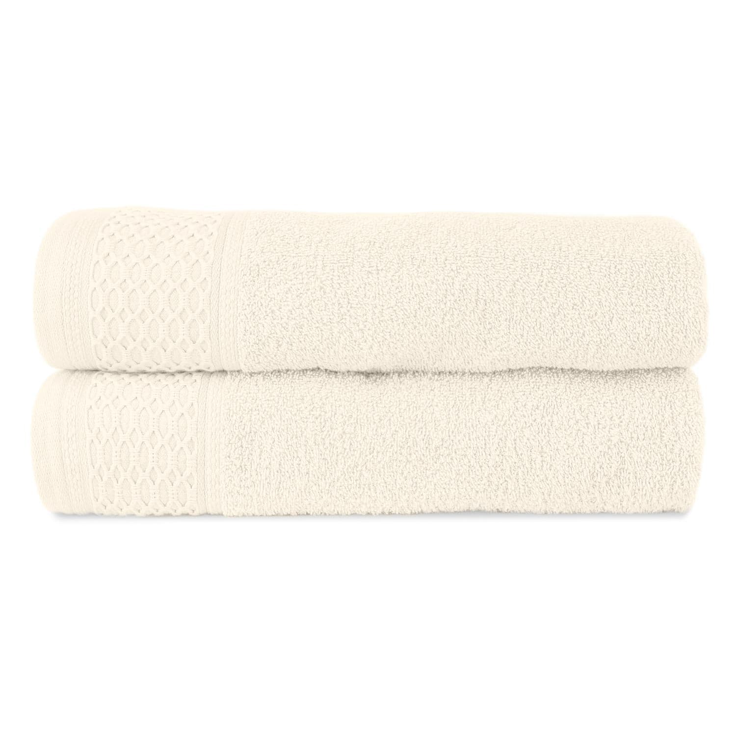 Ręcznik D Bawełna 100% Solano Ecru + Ciemny Brąz (P) 2x50x90+2x70x140 kpl. 