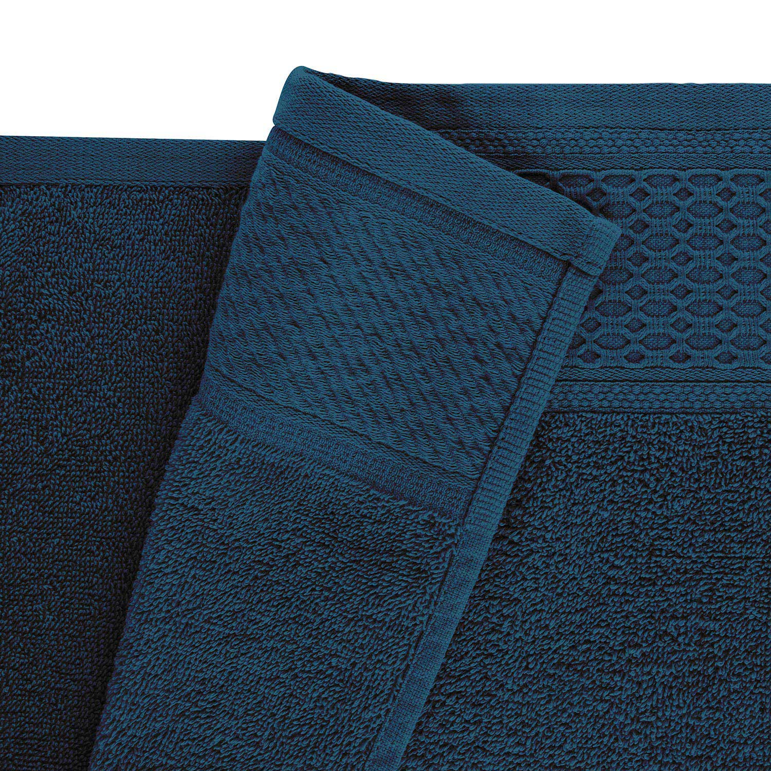Ręcznik D Bawełna 100% Solano Ecru + Granat (P) 2x30x50+2x50x90+2x70x140 kpl. 