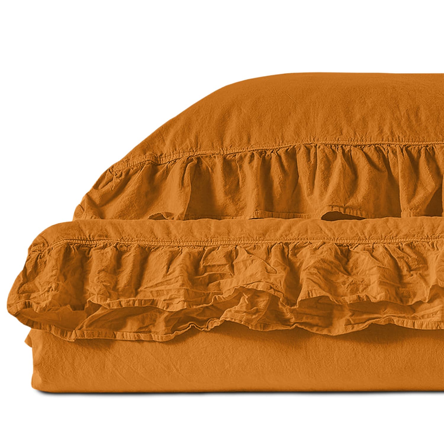 Pościel bawełniana SUDAN BROWN/160x200(P) STONEWASHED 