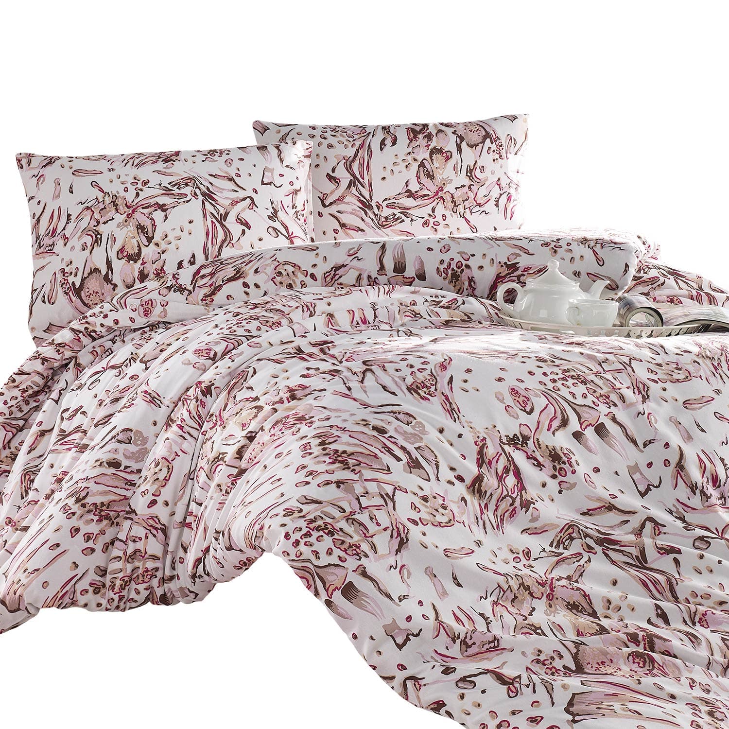 Pościel bawełniana TAVRA PINK/140x200 COTTONLOVE EXCLUSIVE 