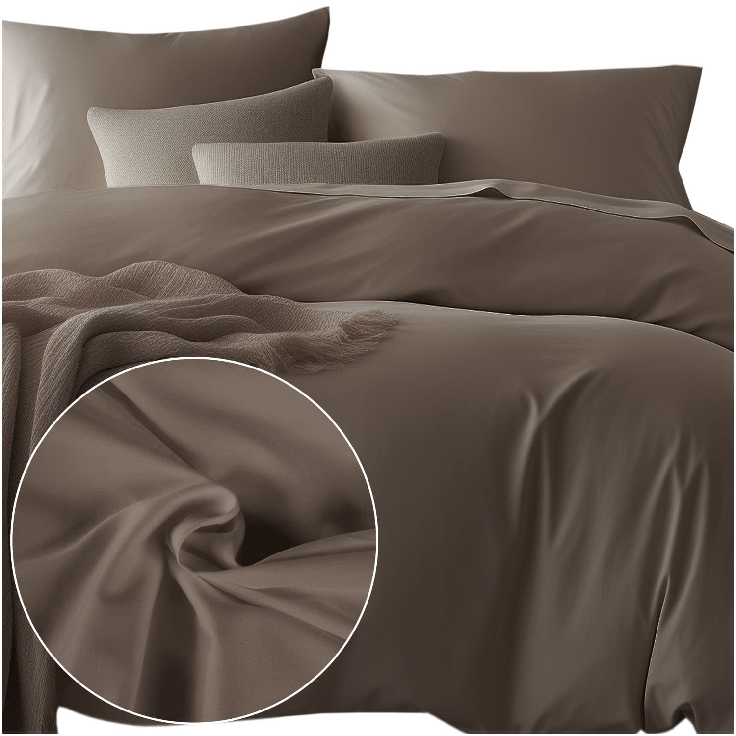Pościel satyna bawełniana SEPIA 043/140x200+1posz.70x80 