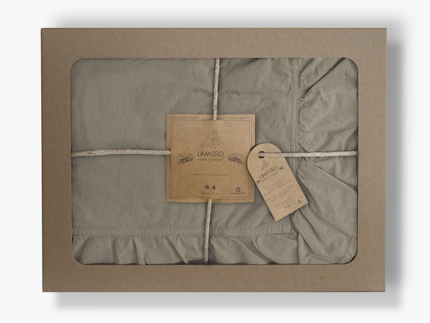 Pościel bawełniana OXFORDTAN/220X200(P) STONEWASHED 